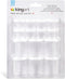 KINGART Clear Multi-Purpose Plastic Storage Cups with Removable Lid for Paiint, Art and Crafts Supplies, Set of 14 in 2 sizes...