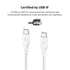 Belkin USB-C to USB-C Cable, BoostCharge Braided Power Cable (3M/10ft), Fast Charging Cable w/ 100W Power Delivery, USB-IF Certified for iPhone 15...
