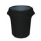 YOUR CHAIR COVERS - 32 Gallon Stretch Spandex Fitted Trash Can/Waste Container Cover - Black...
