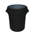 YOUR CHAIR COVERS - 32 Gallon Stretch Spandex Fitted Trash Can/Waste Container Cover - Black...