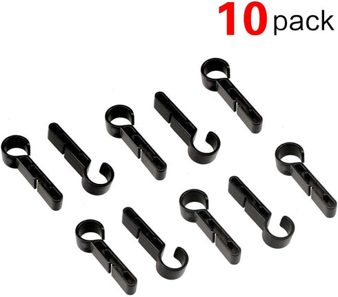 COSOOS Hardhat Clips for Headlamp,10-Pack Headlamp Hooks for Helmet, Safety Cap, Hard Hat Light Clips, Hardhat Accessory, Easily Mount Head Lamp o...