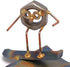 Snowboard Nut Collectible Handmade Metal Art Figurine, Desk Accessories, Trophy, Boss Gift, Home Office Décor, Collectible Figures...
