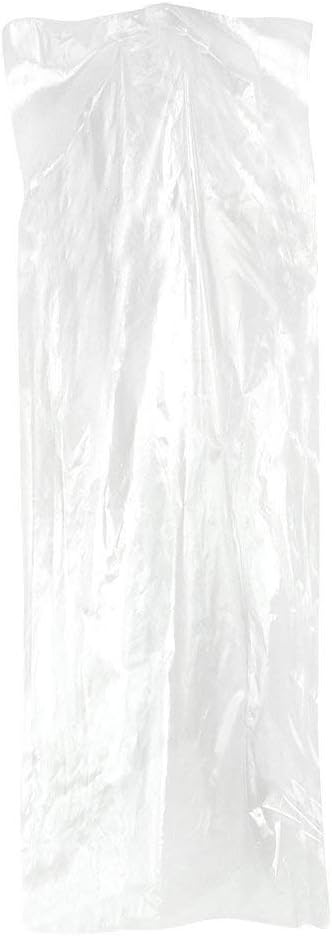 Pack of 50 Garment Bag,Transparent Suit Bag,Clothing Cover,Gown and Dress Storage Bag (60 × 150 cm)...