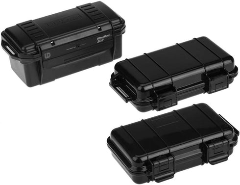 Tbest Organizer Box Heavy Duty,Outdoor Waterproof Shockproof Airtight Survival Box Storage Container Case Carry Box Black Dry Storage Box for Fish...