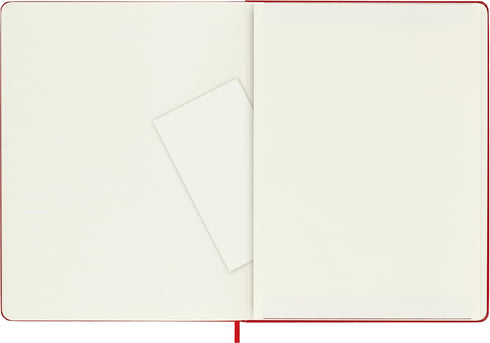 Moleskine Classic Notebook, Hard Cover, XL (7.5" x 9.5") Plain/Blank, Scarlet Red, 192 Pages (8055002855105)...