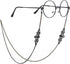 Women Men Glasses Sunglasses Chain Black Bat Eyeglass Strap Holder Eyewear Reading Glasses Retainer...