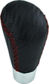 Car Gear Shifter Knob Leather Shift Lever Handle for Most Manual Automatic Vehicles (Red Stitches)...