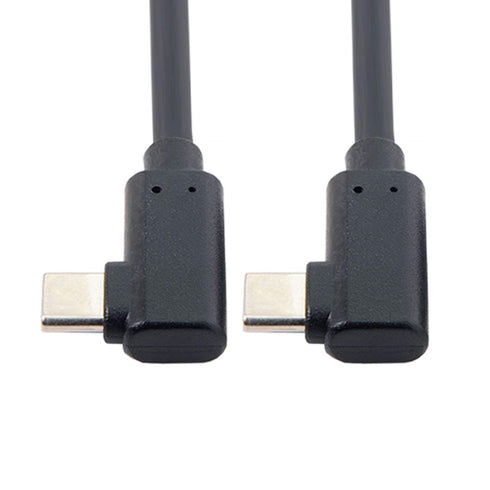 cablecc USB-C Type-C to Type-C Cable Gen2 10Gbps 65W Dual 90 Degree Left Right Angled Type 1M...