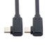 cablecc USB-C Type-C to Type-C Cable Gen2 10Gbps 65W Dual 90 Degree Left Right Angled Type 1M...
