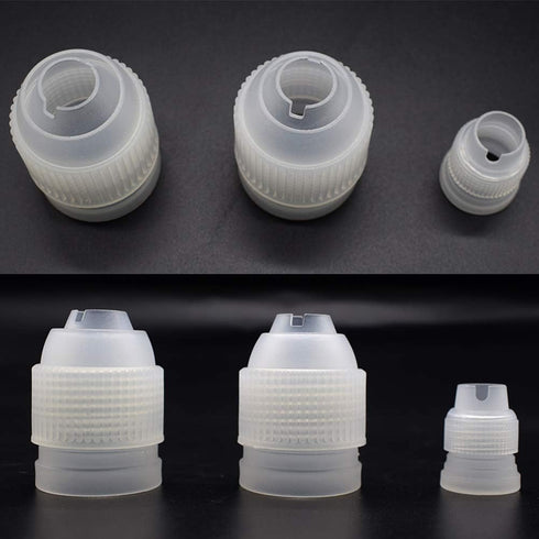 6 Pack Piping Nozzles Coupler, Couplers Adaptor Cake Decorating Tools, 3 Size Couplers for Icing Nozzles...
