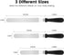Cake Offset Spatula , SIMEEGO Icing Spatula Set with 6 8 10 Inch Stainless Steel Blades Cake Decorating Tools, Cake Spatula with PP Plastic Handle...