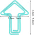 Arrow Paper Clips, 12Pcs Light Blue Book Clips, Small Cute Novelty Paperclips, Stationery Accessories...