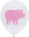 Pig Latex Balloons, 12inch (16pcs) Pig Farm Animal Baby Shower Birthday Party Decorations, Supplies...