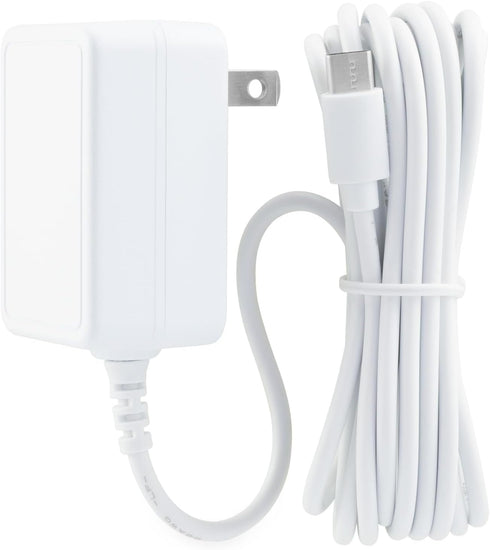 LEFXMOPHY Handheld Parent Unit Adapter for VAVA Monitor Charger Longer Cord Screen Baby Monitor Power 5V ETL White 10ft Long Cable Charging Driver...