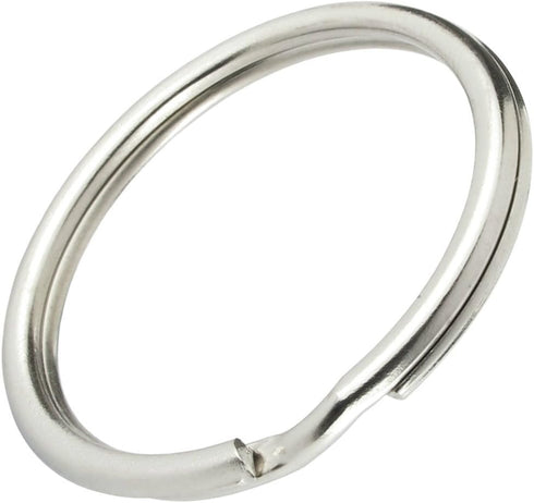 Bulk 100 Pack - 1" Key Rings - Heat Treated Heavy Duty & Durable Premium Split Ring Keychains by Specialist ID...