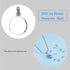 10pcs Solid Sterling Silver Snap-on Bail Pendant Connector Finding for Jewelry Charm Necklace Component Making Supply...