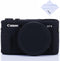 Case for G7X Mark II G7X Removable Lens Cover, Silicone Cover Rubber Soft Camera Case for Canon PowerShot G7X II G7X (Glamour Black)...