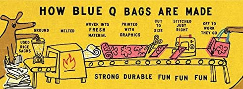 Blue Q Pencil Cases - Chunky Zipper, Sturdy and Easy-to-Clean, 4.25" h x 8.5" w, Made from 95% Recycled Material...