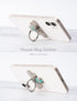 Allengel Bee Phone Ring Holder Finger Kickstand with Crystal, Cute Phone Ring Grip Holder for iPhone or Smartphone Cases, Silver Turquoise...
