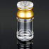 Acrylic Condiment Salt Pepper Chili Powder Shaker Cruet Bottle Seasoing Spices Pot Jar with nine-hole cover, Gold&Clear,?5xH9.4cm,75ml, YTBH-0819...