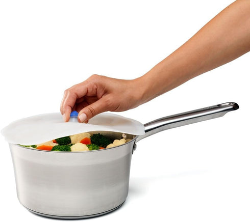 Chef'n Cloud Cover Silicone Universal Lid for Pots, 11 Inch, Frost/Pacific...