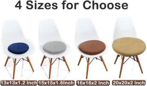 Sigmat Memory Foam Seat Cushion Anti-slip Soft Round Stool Cushion Chair Pad 16 Inch Camel...