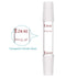 stonylab Glass 24/40 Straight Laboratory Adapter, Borosilicate Glass 30 mm Between Two 24/40 Ground Inner Standard Taper Joints for Laboratory Lab...