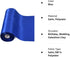 TONIFUL 8 Inch x 22yd Extra Wide Large Royal Blue Satin Ribbon Solid Fabric Ribbons for Door Tree Home Outside Bows Decor Cutting Ceremony Kit Gra...