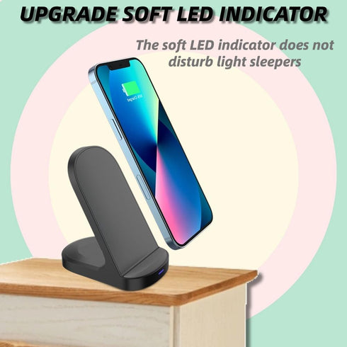 15W Fast Wireless Charger 10W Wireless Charging Stand Compatible with iPhone 14 13 12 11 Pro XR XS 8 Plus Galaxy S22 S21 S20 Note 20 10 Google LG...