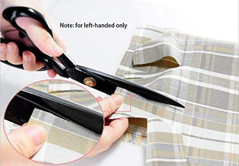 Left-Handed Dressmaking Scissors by Kalatic - Dressmaker fabric Shears Stainless Steel - Tailor's Scissors for Cutting Fabric, Leather KT-001-L-1...