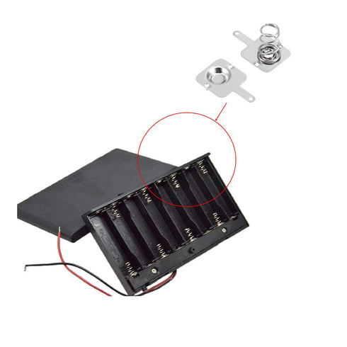 10Pairs Battery Springs AAA Battery Negative to Positive Conversion Spring Contact Nickle Plated 9x9mm...