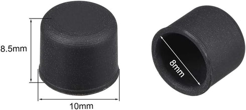 uxcell 10pcs RCA Silicone Port Protectors Cap Cover Anti Dust 8mm Dia Black...