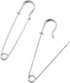 KISSITTY 100-Piece Heavy Duty 2.76" Large Iron Safety Pins Metal Spring Lock Pin Fasteners for Blankets Skirts Kilts Brooch Crafts Making...