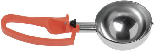 Vollrath 47388 S/S 8 Oz. / #4 Squeeze Disher with Orange Handle,Silver, 1 Count (Pack of 1)...