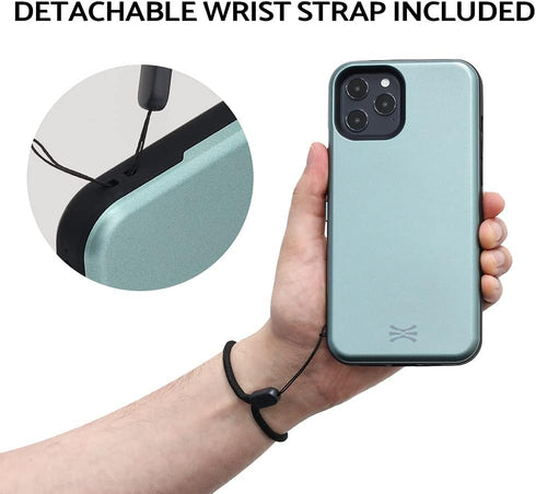 TORU CX PRO for iPhone 12 Pro Max Case Wallet | Protective Shockproof Heavy Duty Cover with Hidden Card Holder & Card Slot | Mirror & Wrist Strap ...