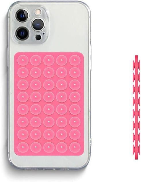 Silicone Suction Phone Case Mount (Compatible iPhone and Android Cellphone case, Hands-Free Phone Accessory Holder for Selfies and Videos) Fidget ...
