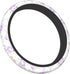 Purple Flowers Cute Steering Wheel Cover for Women Girls Car SUV 15 Inch Universal Fit Auto Accessories Personalized...