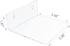 Bigfety Acrylic Small Floating Shelves for Wall, 3-Ledges, Clear Mini Display Floating Shelf Flexible Use with Adhesive or Screw...