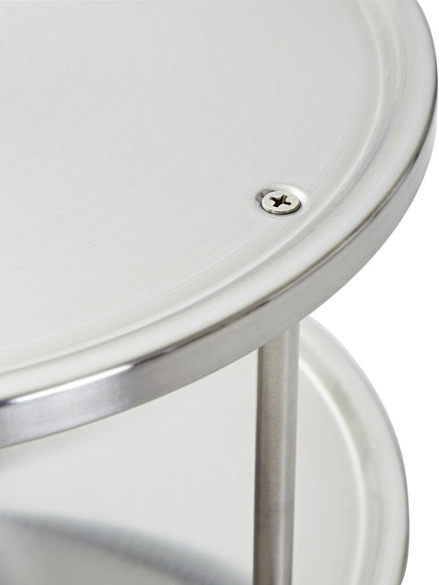 Juvale 2-Tier Lazy Susan Spice Rack Organizer for Cabinet - Stainless Steel Spice Carousel - Pantry & Kitchen Countertop Organizer (10.5 in)...