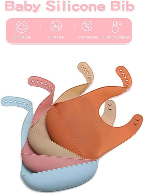 Airfish Silicone Baby Bibs for Babies & Toddlers, BPA Free Soft Waterproof Bibs,Unisex...