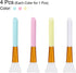 MECCANIXITY Silicone Epoxy Brushes Pink/Blue/White/Yellow Applicator DIY Brush for Making Epoxy Tumbler, Pack of 4...