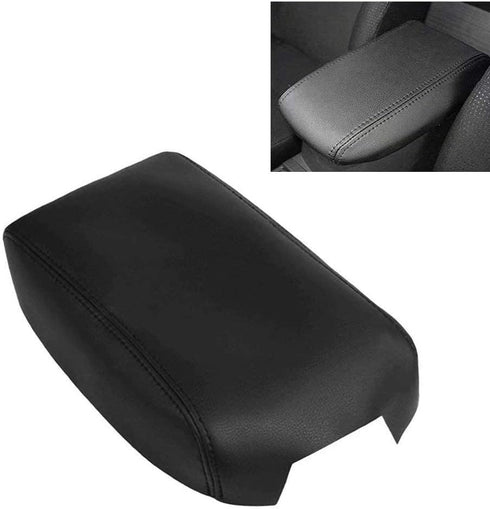 DSkoiph Leather Center Console Lid Armrest Cover Fits for 2012-2017 Toyota Camry Leather Part Only (Black)...