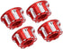 VGEBY 4pcs RC Hex Nuts, M4 Carving Hexagonal Nuts Aluminum Alloy RC Wheel Nuts Fit for D3 D4 1/10 RC Car(Red) Rc Hex Nut for Traxxas 1/10 17Mm Hex...