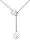 BNQL Autism Awareness Puzzle Lariat Necklace Motivational Autism Gift (Silver Y necklace)...