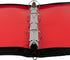 JAM PAPER Plastic Zipper 1.5 inch Binder - Red 3 Ring Binder - Sold Individually...