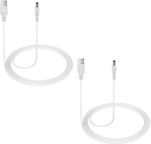 2-Pack Power Cord for Graco Simple Sway, DuetSoothe, DuetConnect LX, DuoGlider, Glider LX - 5V Charging Cable for Nova Baby Swing, 6.5 ft...