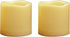 Outdoor Battery Operated Flameless Candles with Timer, Realistic Flickering Plastic Fake Electric LED Pillar Lights Waved Edge for Home Garden Wed...