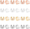 DICOSMETIC 60Pcs Cuff Earrings Findings Cartilage Cuff Earring Non-Pierced Wrap Earring Adjustable Stainless Steel Clip-on Earring Cuffs with Loop...
