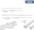 2 Pack Spring Tension Curtain Rod Adjustable 28-43 Inches?5/8" Diameter, White...