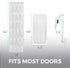 HOME GENIE 24 Pocket Strong Space Saving Over Door Shoe Organizer, Holds Up to 40 Pounds, Stay In Place Hooks Large Breathable Mesh Pocket Hanging...